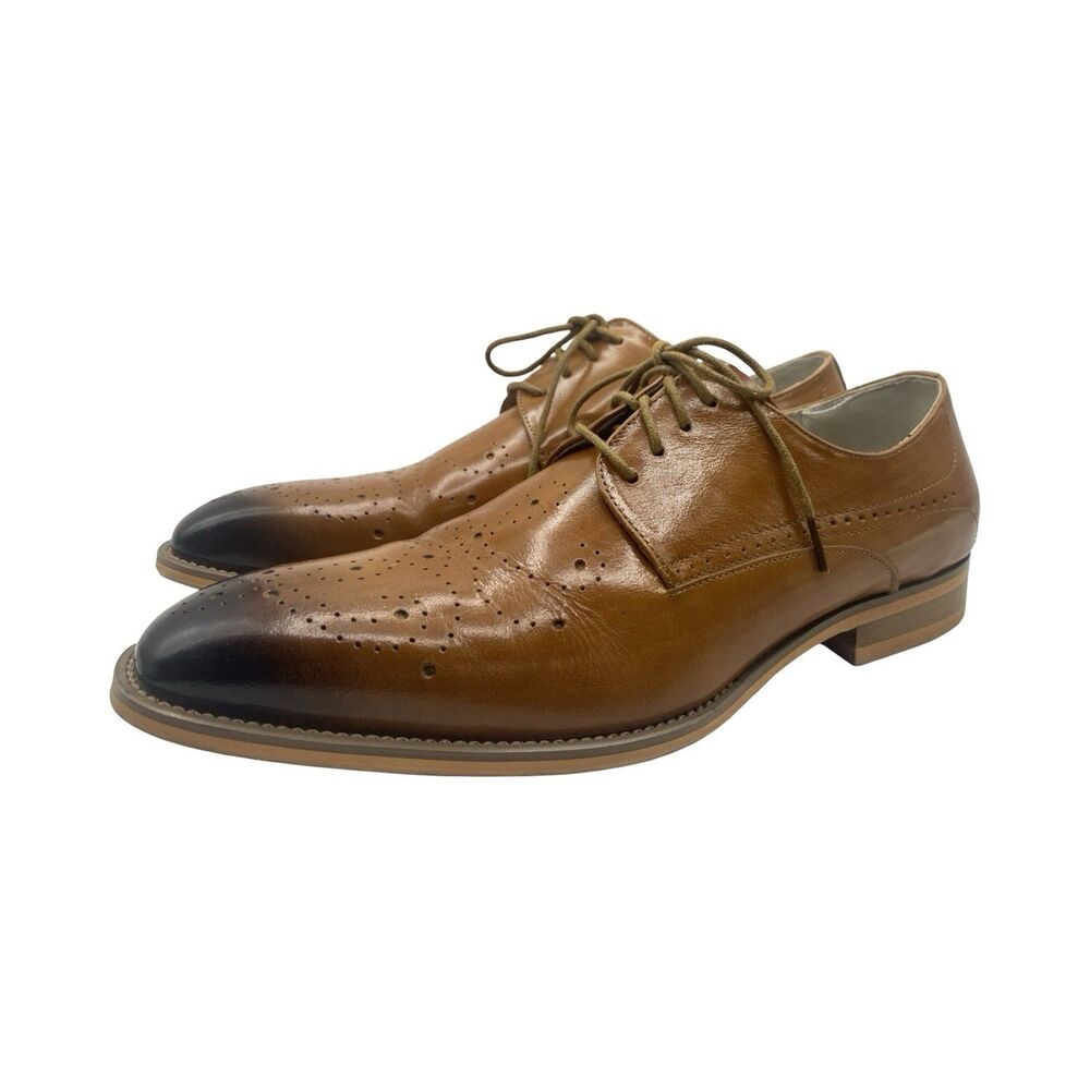 Giovanni Men's JOEL Dress Shoes Genuine Leather Oxfords Size 8.5